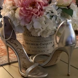 Sam Edelman "Nadya" Silver Stilettos